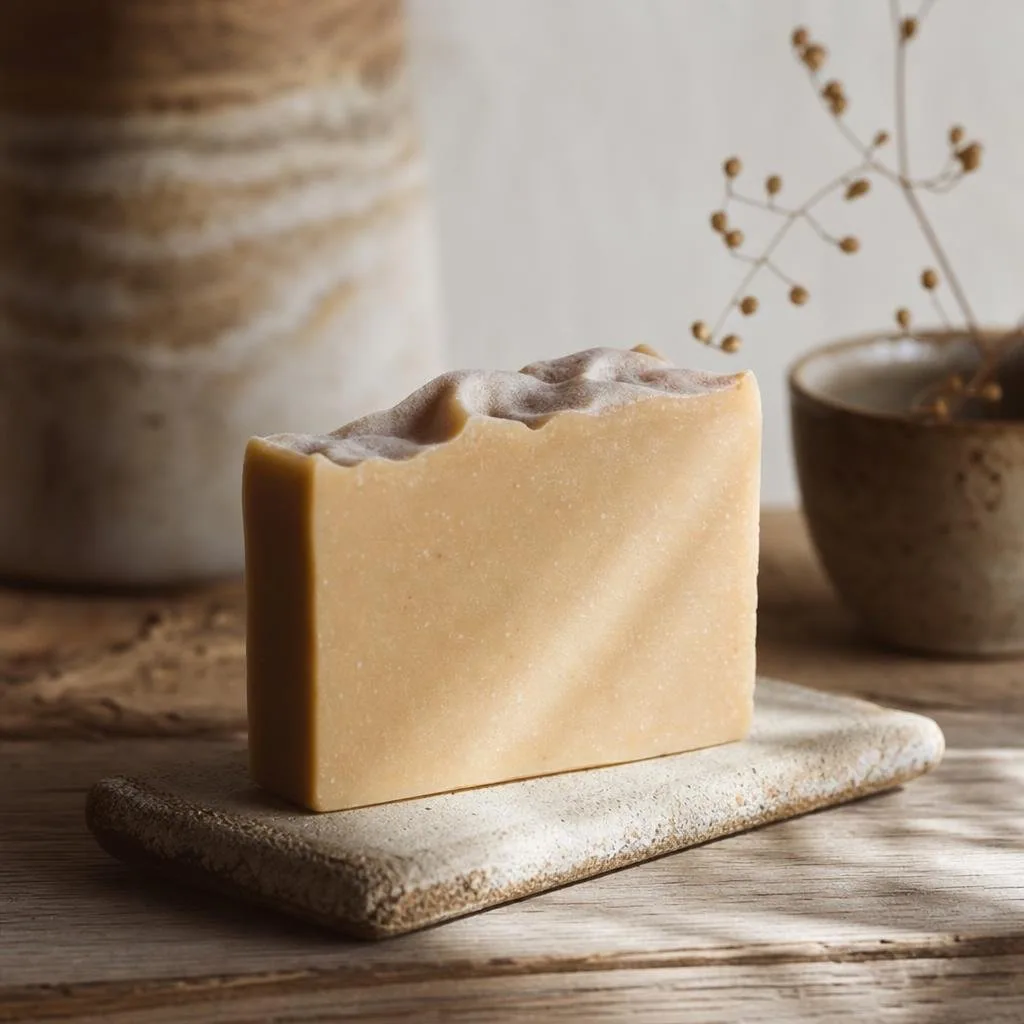 Close-up of the Cold-Process Bar Soap